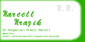 marcell mrazik business card